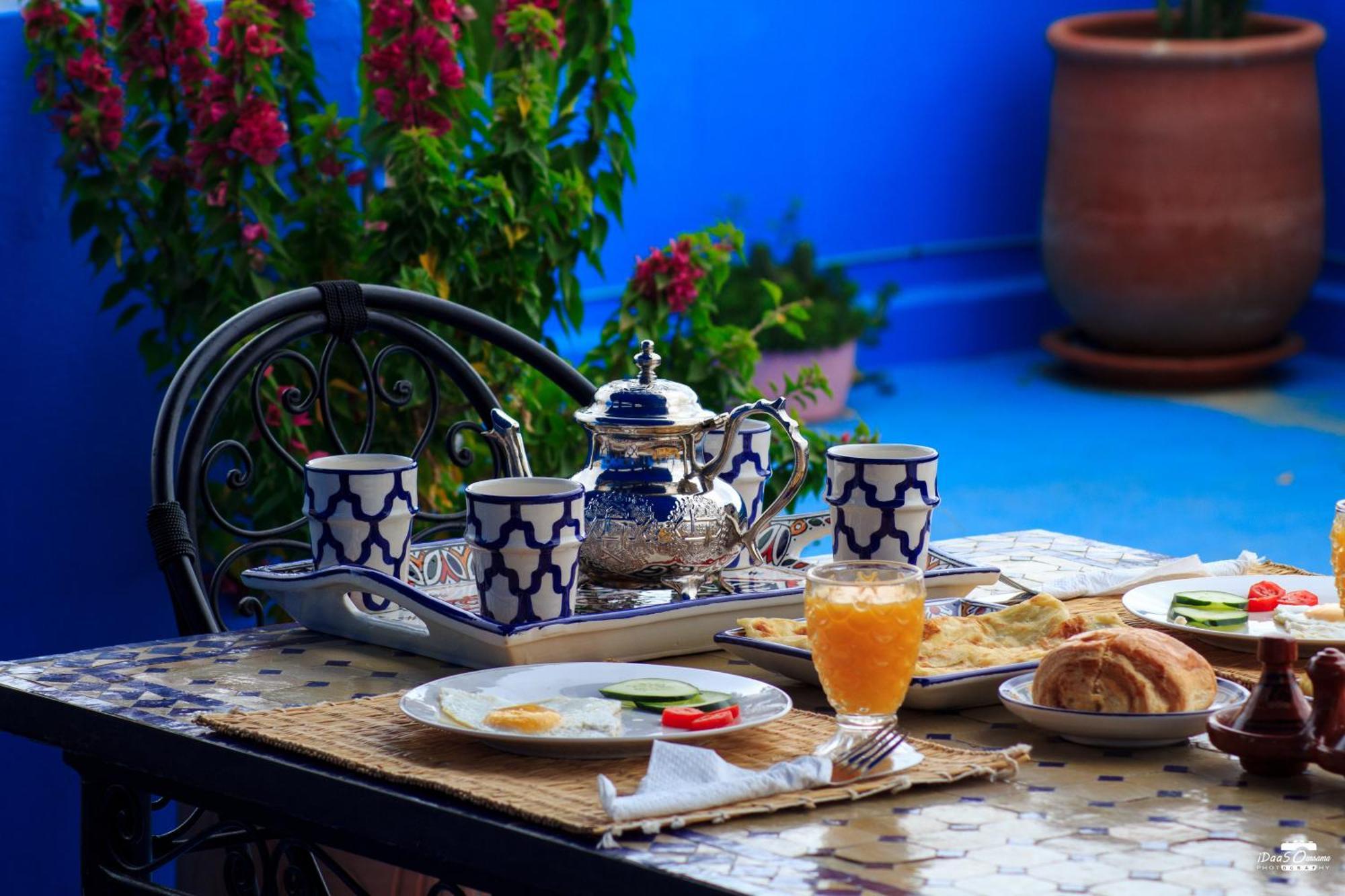 Casa Voyager 'Secret Garden Terrace' Apartment Чефчауен Екстериор снимка