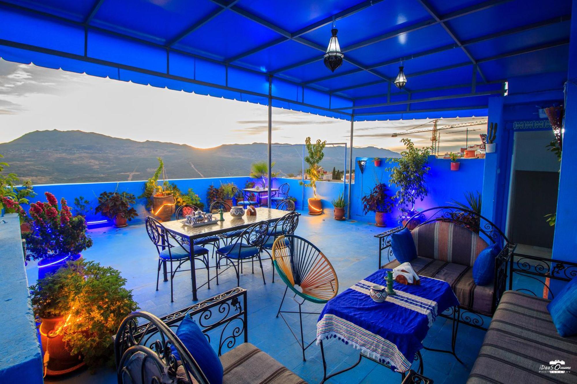 Casa Voyager 'Secret Garden Terrace' Apartment Чефчауен Екстериор снимка