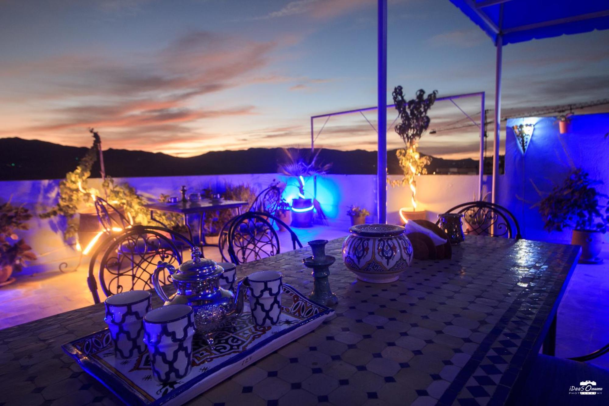 Casa Voyager 'Secret Garden Terrace' Apartment Чефчауен Екстериор снимка