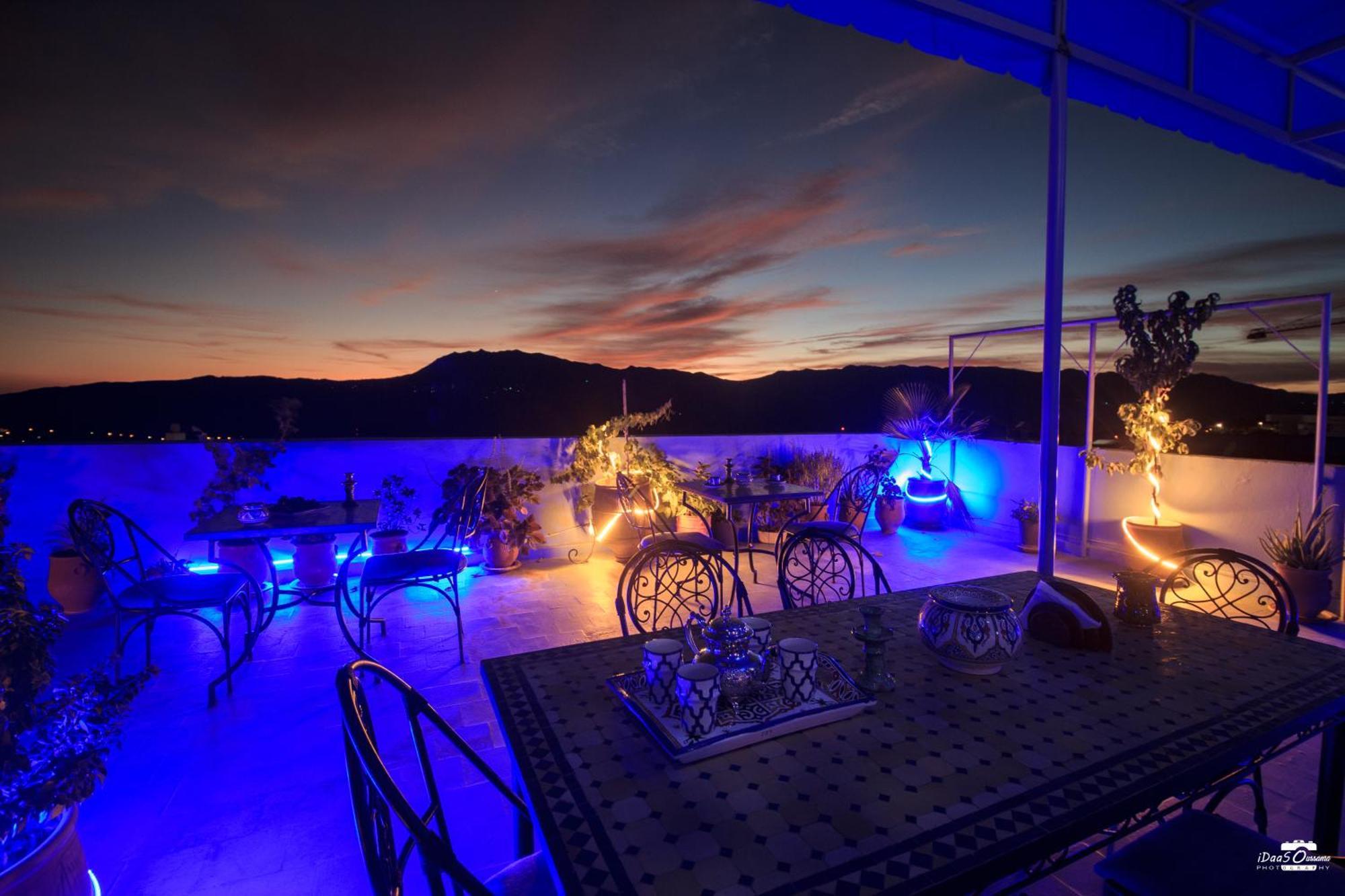 Casa Voyager 'Secret Garden Terrace' Apartment Чефчауен Екстериор снимка