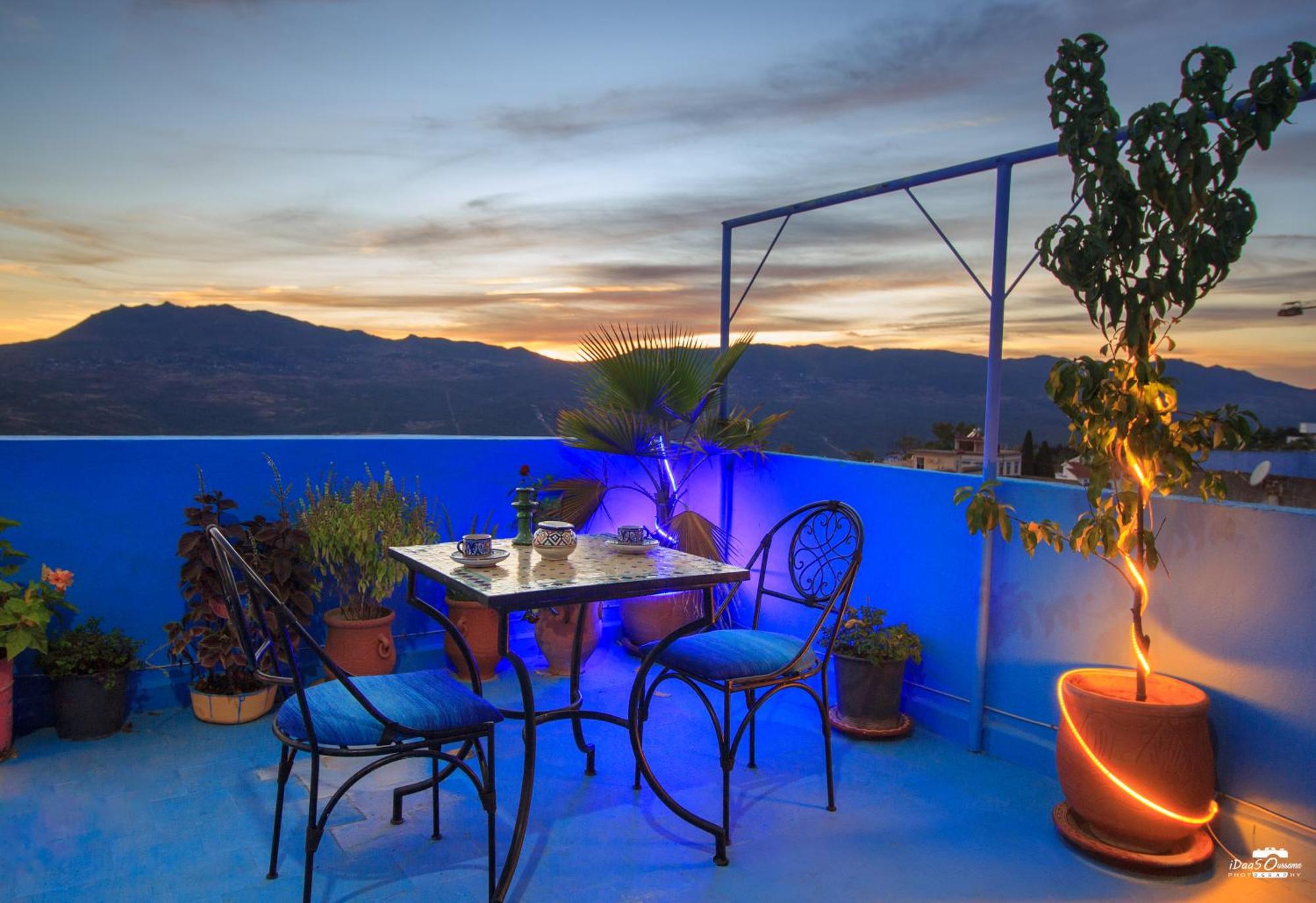 Casa Voyager 'Secret Garden Terrace' Apartment Чефчауен Екстериор снимка