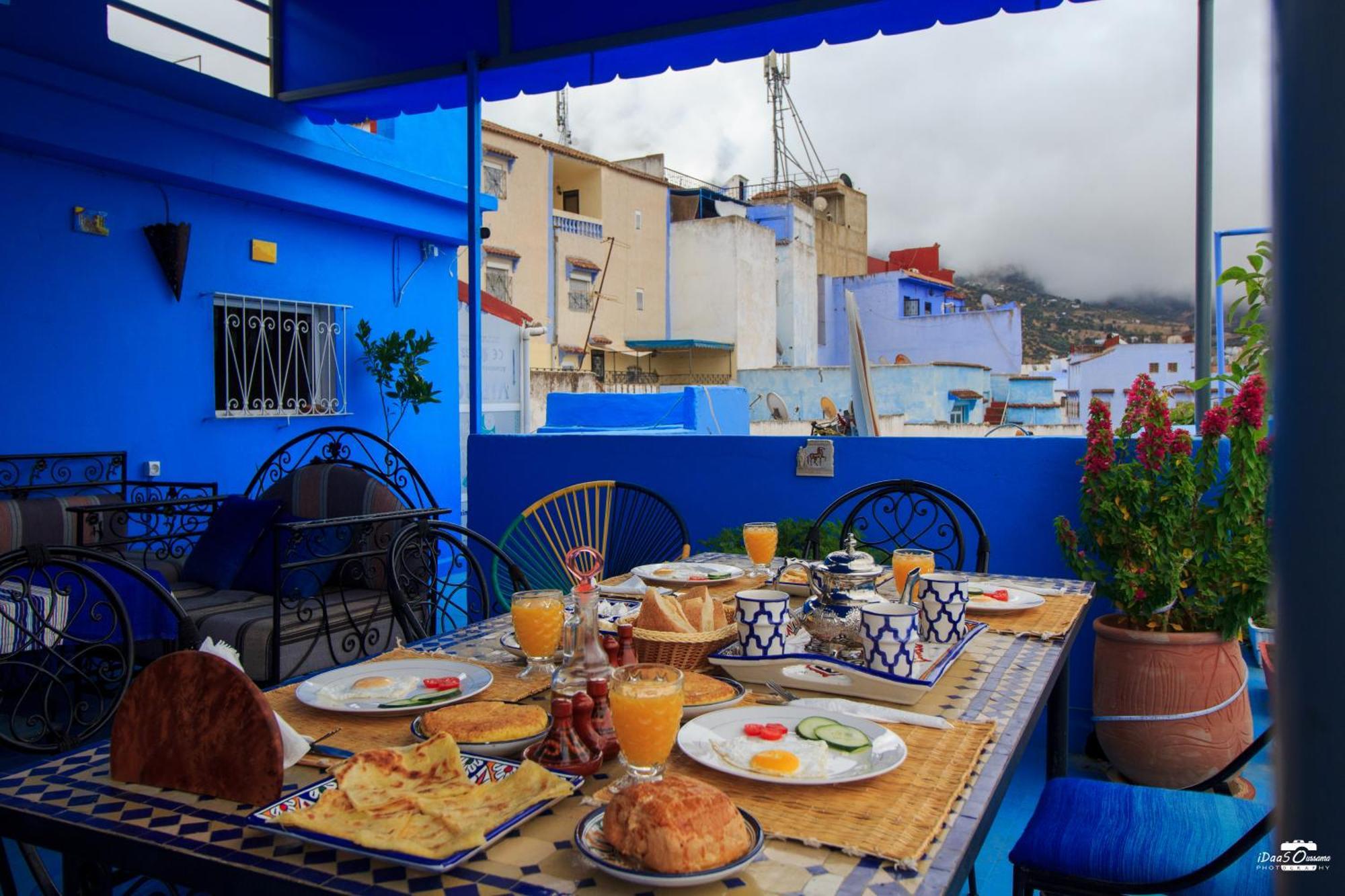 Casa Voyager 'Secret Garden Terrace' Apartment Чефчауен Екстериор снимка