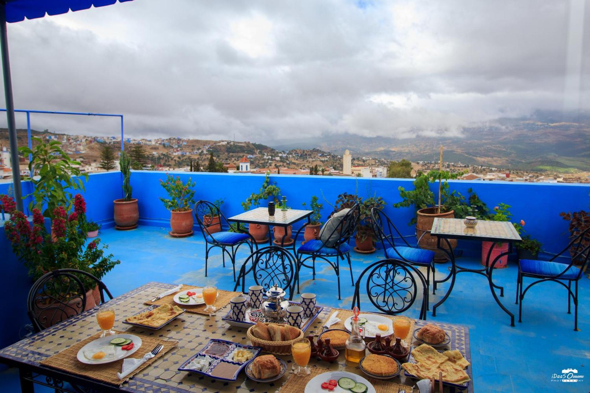 Casa Voyager 'Secret Garden Terrace' Apartment Чефчауен Екстериор снимка