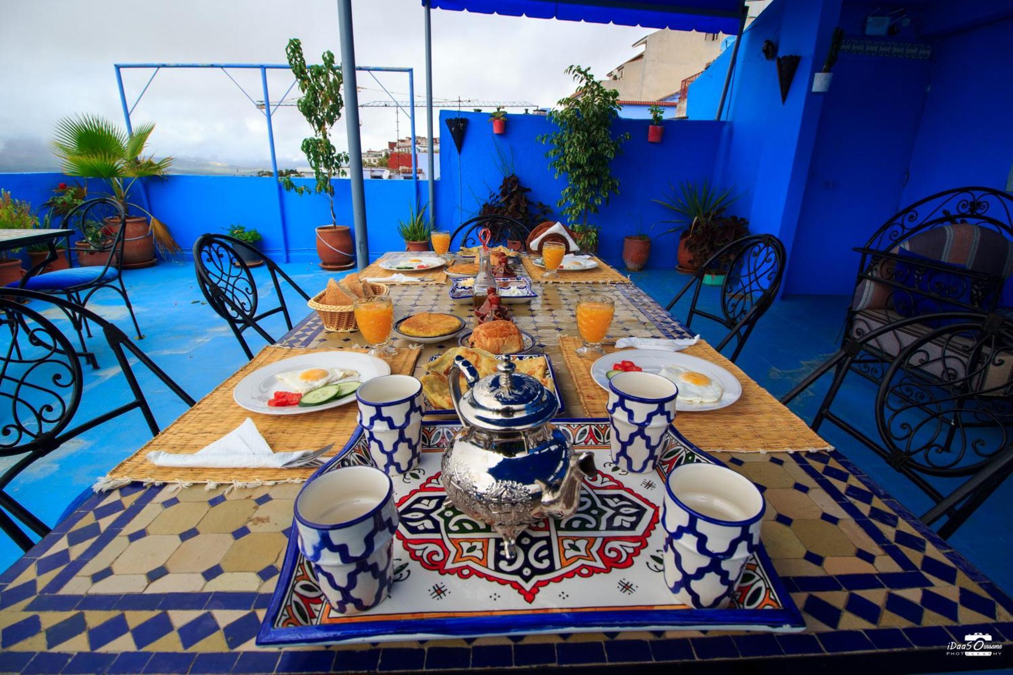Casa Voyager 'Secret Garden Terrace' Apartment Чефчауен Екстериор снимка